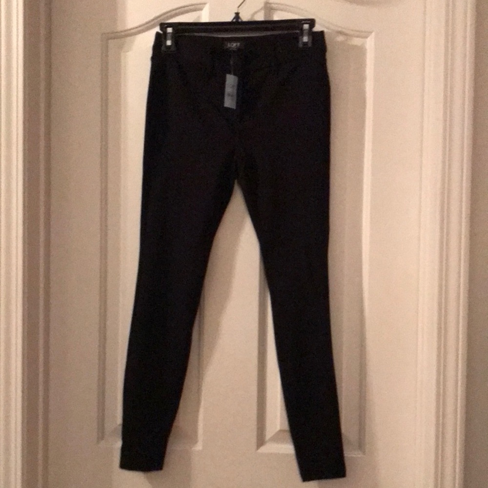LOFT Black Women’s Slim Stretch Pants size 0 Petite